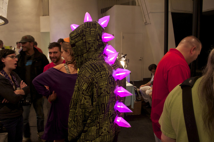Stegosaurus Dinosaur Costume Spikes - LED Halloween 3D Print 95509