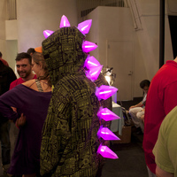 Stegosaurus Dinosaur Costume Spikes - LED Halloween - Thumbnail 7