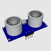 Small Ultrasonic Sensor HC-SR04 3D Printing 95564