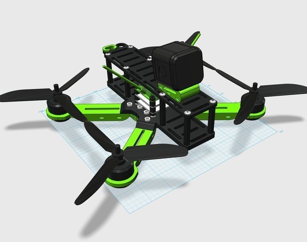 Sayha - X FPV Quadcopter  3D Print 95807