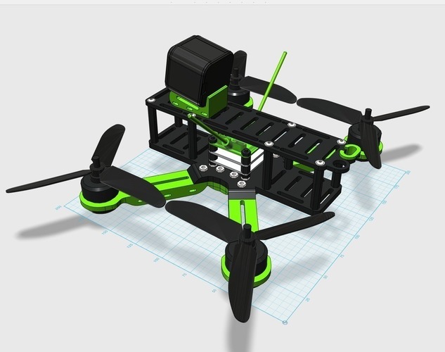 Sayha - X FPV Quadcopter  3D Print 95811