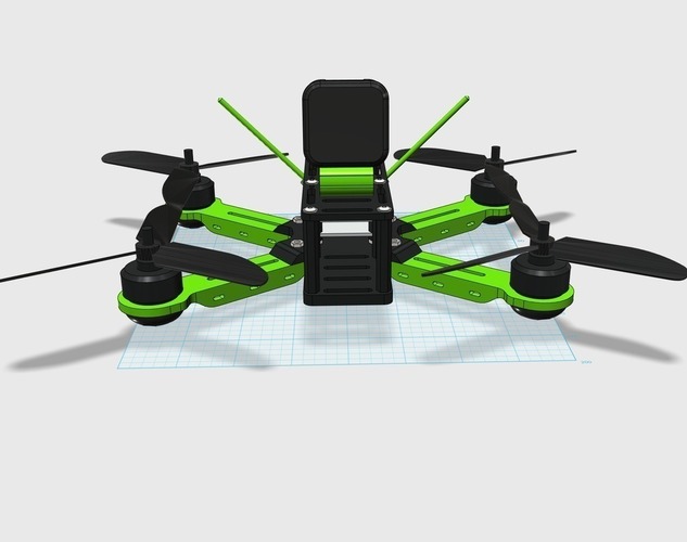 Sayha - X FPV Quadcopter  3D Print 95816