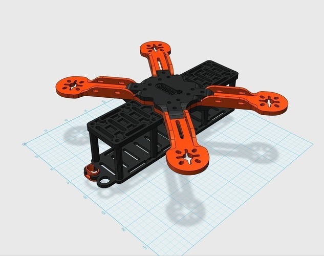 Sayha - X FPV Quadcopter  3D Print 95836