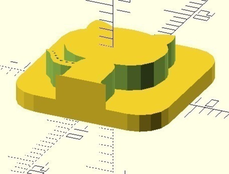 Fridge magnets with font awesome and openScad