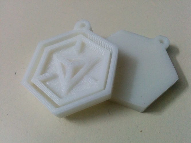 Ingress logo keychain 3D Print 95984