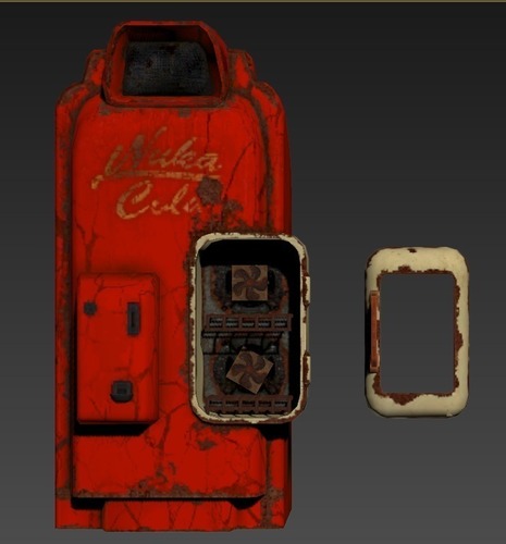 Nuka Cola Vending Machine Fallout 4 3D Print 96082