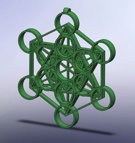 Metatron's Cube - Mini 3D Print 96184