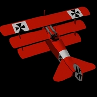 Fokker Tri-plane (Red Baron) - Thumbnail 3