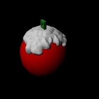Small Christmas Ball with Snow 3D Printing 96286