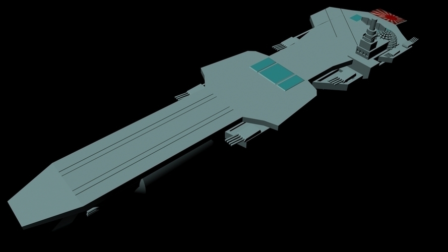Imperial Japanese Orbital Navy - Attack Carrier Shinano 3D Print 96290