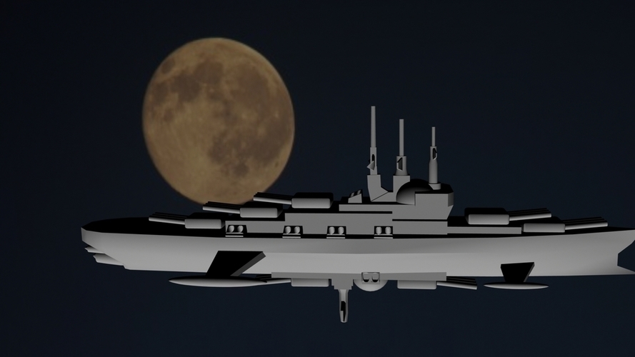 HMS Hood - Royal Navy (Orbital) 3D Print 96295