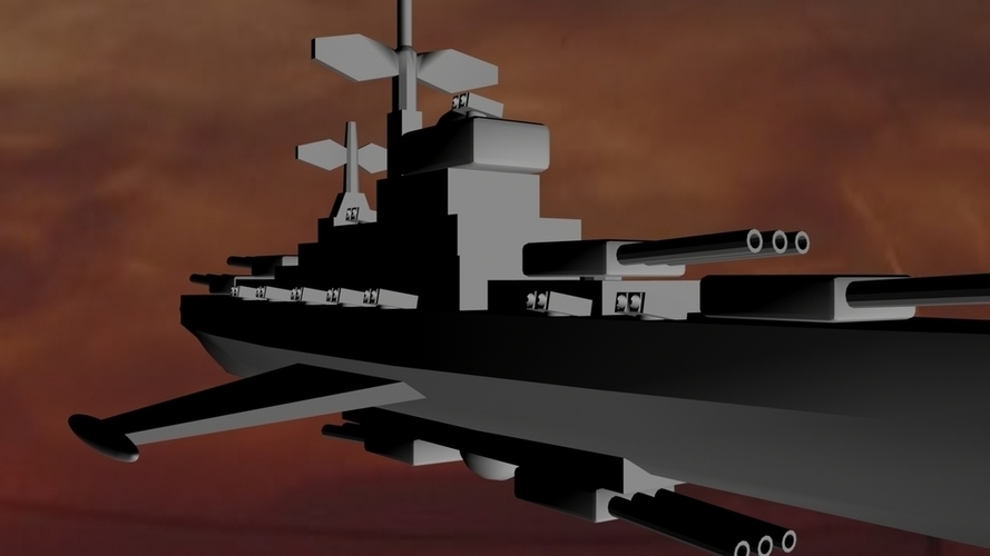 HMS King George V 3D Print 96296