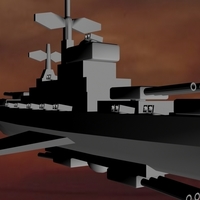 Small HMS King George V 3D Printing 96296
