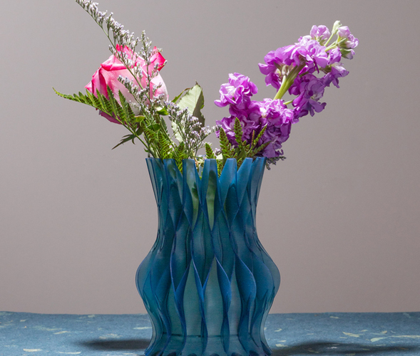 3D Printed Wavy Vase by Tanner | Pinshape