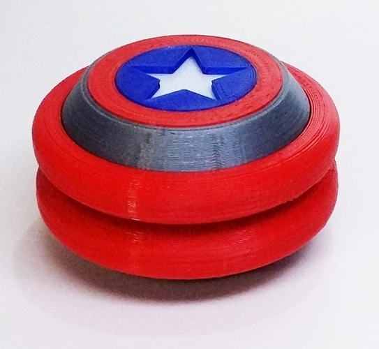 YOYO Captain America 3dFactory Brazil 3dPrintable 3D Print 96357