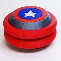 YOYO Captain America 3dFactory Brazil 3dPrintable - Thumbnail 3