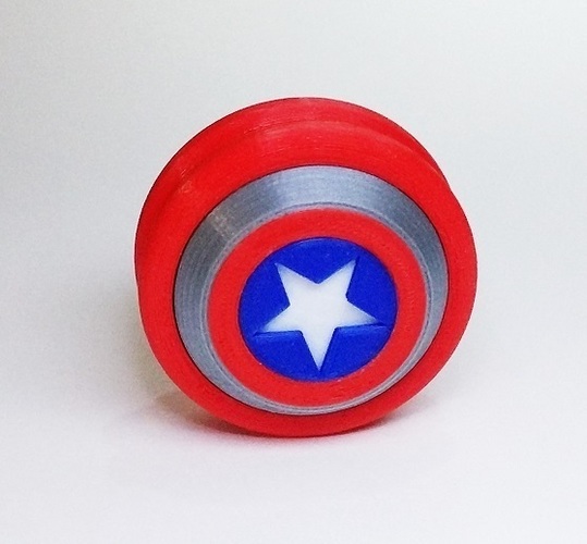 YOYO Captain America 3dFactory Brazil 3dPrintable 3D Print 96361