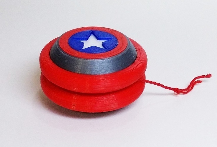 YOYO Captain America 3dFactory Brazil 3dPrintable 3D Print 96363