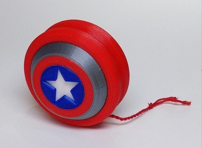 YOYO Captain America 3dFactory Brazil 3dPrintable 3D Print 96364