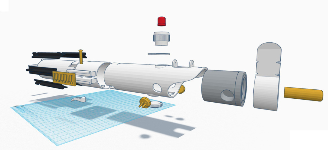 Amfibiekøretøjer Når som helst træt 3D Printed TFA G R A F L E X Lightsaber by jerry_hazard | Pinshape