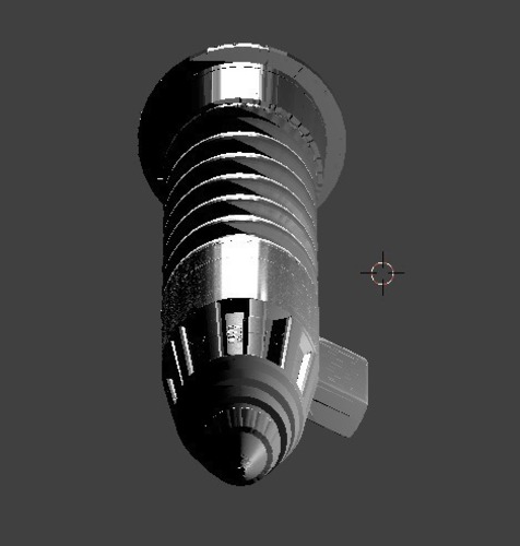 Custom Lightsaber Hilt - Made In Blender! 3D Print 96443
