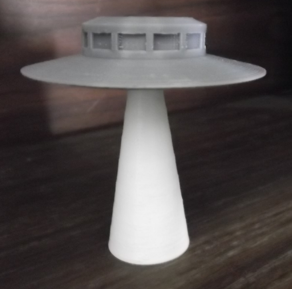 Ufo on Light Beam.