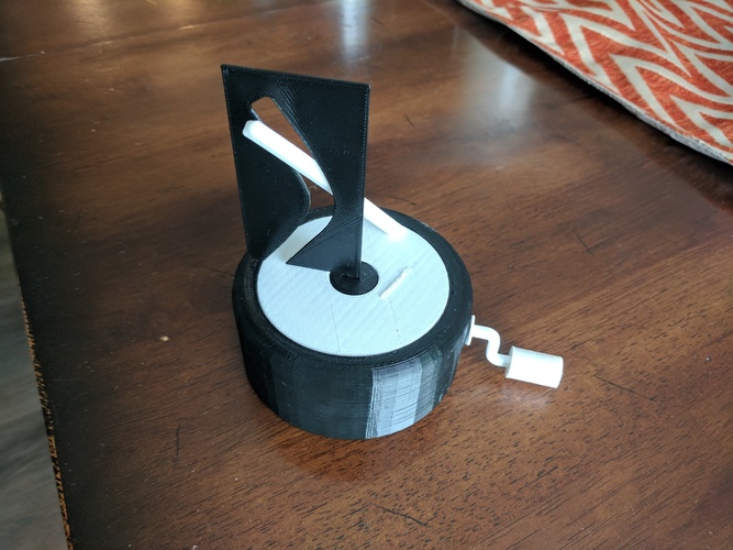 Straight Pole, Curved Hole Illusion 3D Print 96730