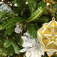 Geometric Stars Christmas Tree Ornament (Small)   - Thumbnail 7