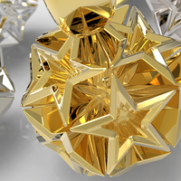 Circle of Stars Christmas Necklace Pendant  - Thumbnail 3