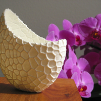 Small Organic flower pot / Voronoi Vase (monochrome) 3D Printing 96790