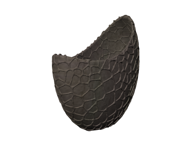 Organic flower pot / Voronoi Vase (monochrome) 3D Print 96791