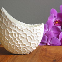 Organic flower pot / Voronoi Vase (monochrome) - Thumbnail 3