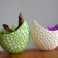 Organic flower pot / Voronoi Vase (2-color) - Thumbnail 6