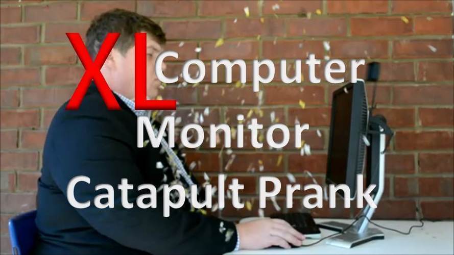 XL Computer Monitor Catapult Prank