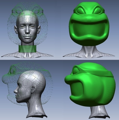 TMNT HEAD 3D Print 96856