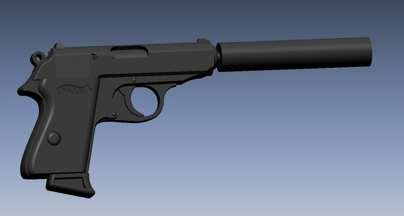 WALTHER PPK Silencer & FULL MODEL
