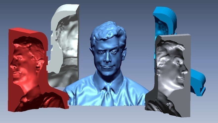 Stephen Colbert Chocolate Mold  3D Print 96954