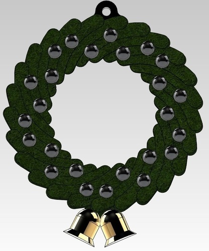 Christmas Wreath Ornament 3D Print 96976