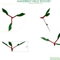 Helo model Rocket & Launch Pad (Estes Style) - Thumbnail 2