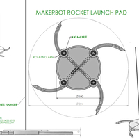 Helo model Rocket & Launch Pad (Estes Style) - Thumbnail 3