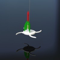 Helo model Rocket & Launch Pad (Estes Style) - Thumbnail 5