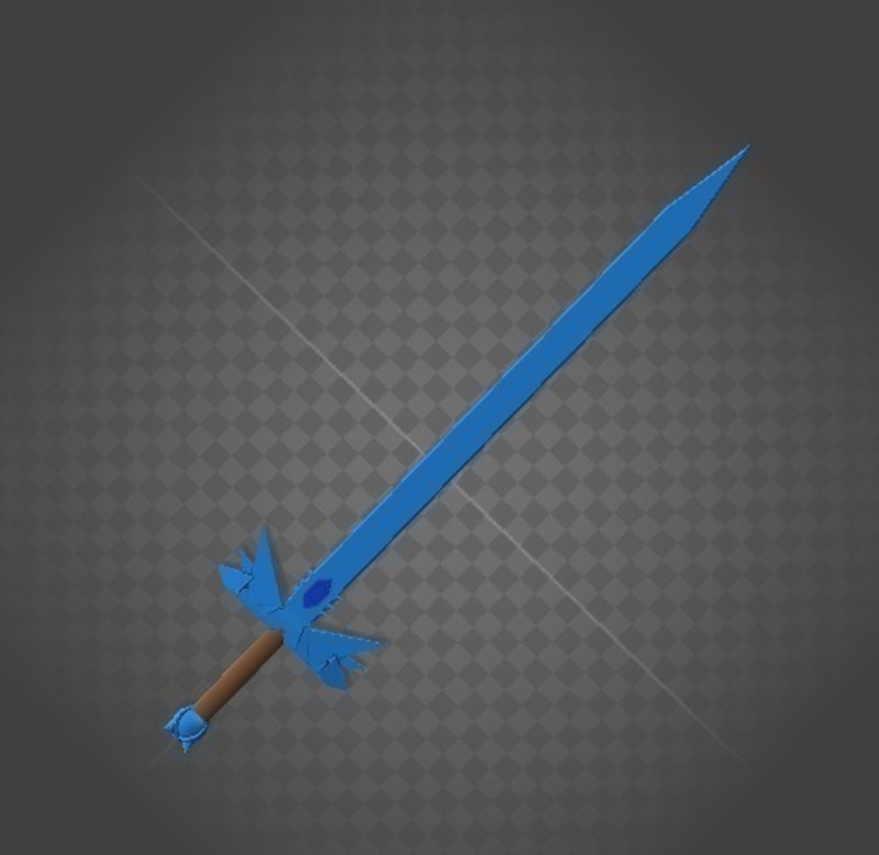 Intricate Minecraft Diamond Sword