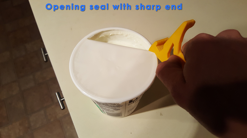 Handy Tool to open plastic containers - Contest - Pinshape