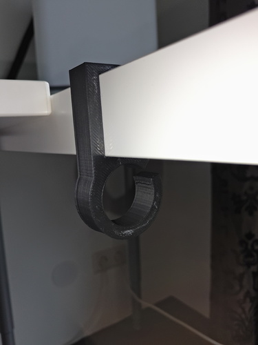 Cable holder for Ikea LINNMON desk 3D Print 97260