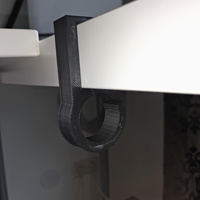 Small Cable holder for Ikea LINNMON desk 3D Printing 97260