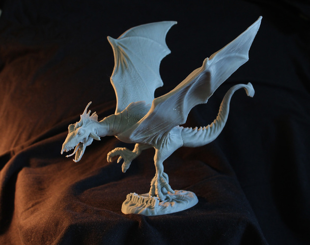 3d Printed Dragon Sculpt By Milostutus By Milostutu 