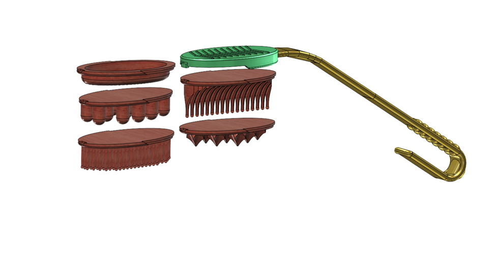 ( AIO ) BODY CARE LONG HANDLE BRUSH/COMB ETC..... SETS 3D Print 97293