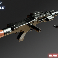 Small DLT-19 heavy blaster rifle 3D Printing 97433