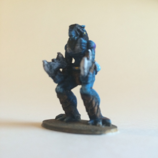 L'Thondra the Dragonborn Warrior