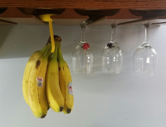 Banana Hanger For Wine Glass / Stemware Rack 3D Print 97637